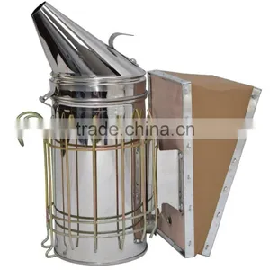 Beekeeping Equipment Stainless Steel Leather Bee Smoker for Hot Sale thumbnail-3