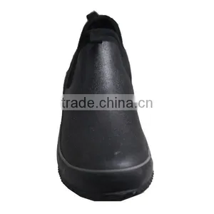 Mens Ankle Rain Boots, Black Ankle Rain Shoes, Comfortable Ankle Boots thumbnail-3