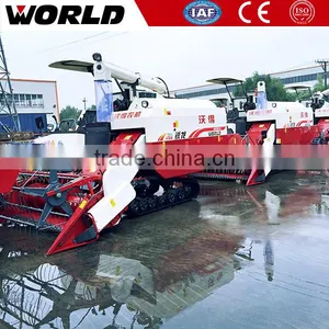 Full Feed Combine Mini Rice Harvester With Rubber Track thumbnail-1