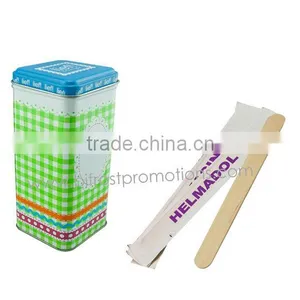 Wooden Tongue Depressor in a Tin Box thumbnail-1