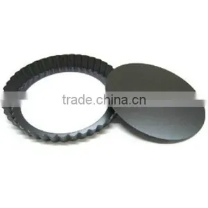 Aluminium Non-stick Round Fluted Tart Mould With Removable Bottom thumbnail-2