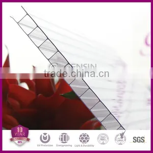 Factory Offered Transparent Color Easy Clean Hollow Polycarbonate Sheets 2100*5800/11800mm thumbnail-3