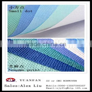SS NONWOVEN , SMS NON-WOVEN, SMMS Pp Spunbonded Nonwoven Fabrics Made In China thumbnail-1