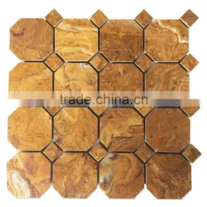 Free Sample for Most Popular BROWN GOLDEN ONYX MOSAIC TILES COLLECTIONS thumbnail-3
