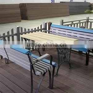 Manufactory Price!!wood Plastic Composite Garden Chair/wpc High Quality Chair/Waterproof Outdoor Park WPC Chair thumbnail-3
