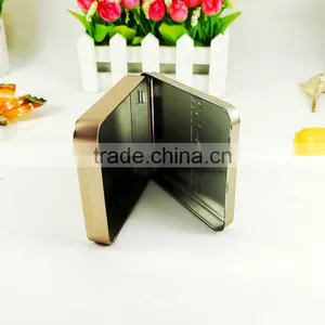Factory Sale Rectangular Hinged Cigar Tin Metal Box thumbnail-4