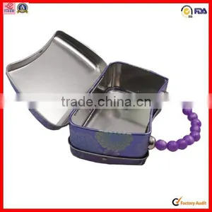Hot Sale Wholesale Handle Tin Cosmetic Tin Box Packing thumbnail-1