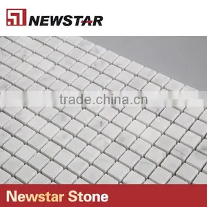 Newstar White Marble Honed Bathroom Backsplash Shower Walls Tile Mosaic thumbnail-2