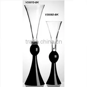 Unique New Style Home Wedding Decor Floor Glass Vases for Flower Arrangement thumbnail-1