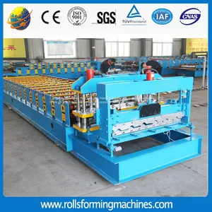 Glazed Steel Tile Roll Forming Machine/High Rib Roofing Panel Roll Forming Machine/Roof Panel Machine thumbnail-2