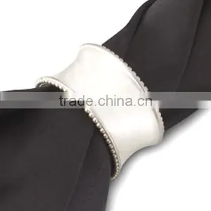 Decorative Metal Napkin Rings, Wedding Napkin Ring, Handmade Napkin Rings thumbnail-4