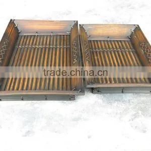 Cheap Brown Bamboo Tray thumbnail-1