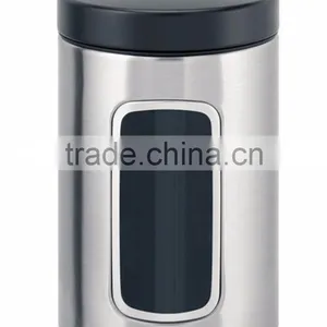 Amazon Top Sale Stainless Steel Highly Polished Tea Coffee Sugar Canisters thumbnail-4