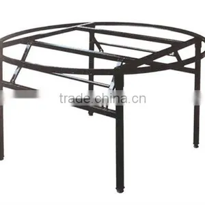 Round / Rectangle Table Metal Banquet Folding Table Leg thumbnail-1