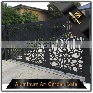 Decorative Carving Panel Aluminum Perforated Laser Cut Door Design thumbnail-1