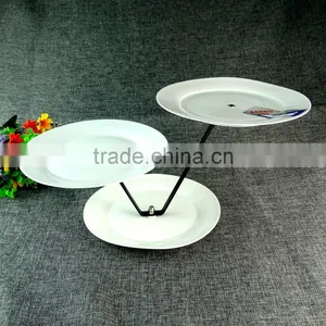 China Wholesale 3 Tier White Round Rotaing Cake Stands China Stock Iron Stand thumbnail-2