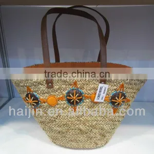 Natural Seagrass Beach Handmade Tote Bag thumbnail-1