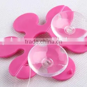 Flower Shaped With Two Suckers Folding Toothbrush Holder thumbnail-2