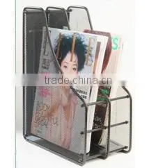 Hot Sell Metal Mesh Office Supplies Desk File Organizer Magazine Holder thumbnail-1