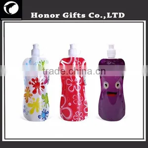 Promotional BPA Free Logo Custom Foldable Water Bottle thumbnail-6
