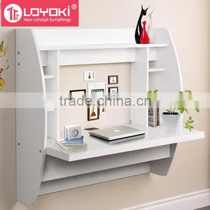 MDF Wood Table Multiple Functions Home Furniture Wall Mounted Desk Living Room Computer Wall Mounted Desk thumbnail-1