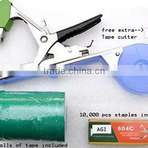 Nursery Plant Tying Tapetool Tapener Machine 10 Rolls Tapes Staples Extra Blade 550204 thumbnail-2