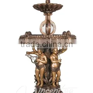 Garden Art Craft Bronze Children Water Fountain thumbnail-1
