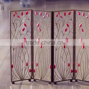 European Restaurant Bedroom Carved Hollow Metal Screen thumbnail-5