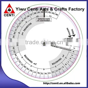 Customized 4 Coulor Printed Birth Date Finder Pregnancy Wheel Calculator thumbnail-2