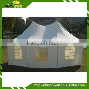 6X4m Large Octagon Party Canopy With Panels thumbnail-1
