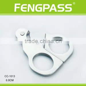 CC-1013 6.8cm 2CR13 Stainless Steel Scissors-Shaped Full Metal Cigar Cutter thumbnail-1