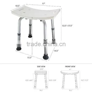 Adjustable Bath Bench or Shower Chair Bench Seat Stool thumbnail-4