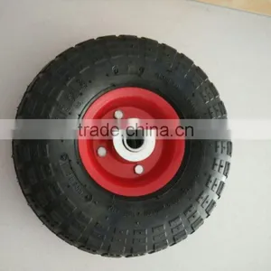 Wheel Barrow, Garden Tool Cart, Hand Trolley Use Air Wheel Cart Wheel PU Foam Flat Free Pneumatic Solid Rubber Caster Wheel thumbnail-3