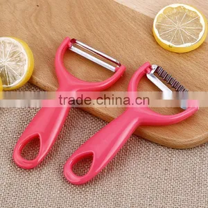 Plastic Handle Good Quality Stainless Steel Vegetable and Fruit Peeler thumbnail-6