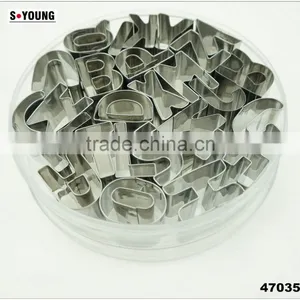 47035 26 English Letter Shape Cake Cookie Cutter ,fondant Cake Decorating Tools thumbnail-1