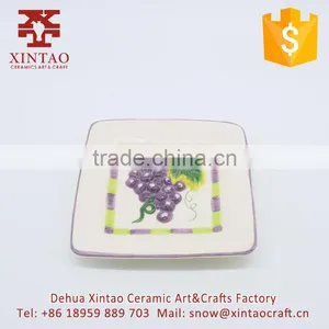 Hotel and Restraunt Used Purple Grapes Square Dish Kitchenware and Tableware thumbnail-1