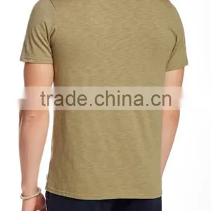 T-shirts 100% Cotton Robert Short Sleeve Slub V-Neck Tee T-shirts T-shirts for Men thumbnail-3