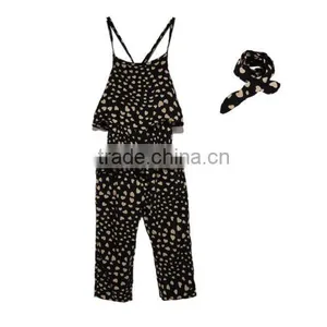 High Quality Two Piece Suit Ruffles Soft Cotton Baby Clothing thumbnail-3
