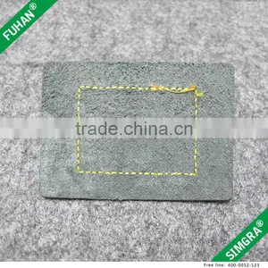 Faux Double Layer Leather Patch With Embossed Logo thumbnail-3
