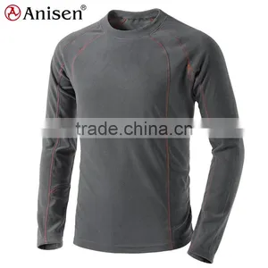 Manufacturer Wholesale Single Round Collar Men Fleece Jacket thumbnail-1