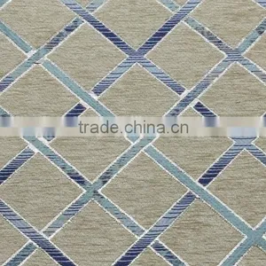 Yard Dyed Jacquard Woven 80% Polyester 20% Metalic Microfiber thumbnail-1