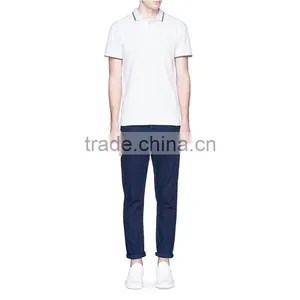 China Wholesale Blank White Polo Shirts Cheap Double Collar Polo Shirt thumbnail-4