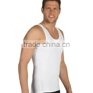 2017 Character Plain White Patterns Summer Mens Knitted Vest Men Gym Wear thumbnail-4