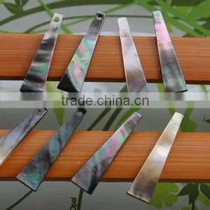 Diy Trapezoid Long Natural Shell Charms Jewelry Accessories High End Natural Shell Jewelry Components for Necklaces and Earrings thumbnail-1