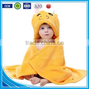Cuddle Snuggle Embroidered Custom Terry Animal Shaped Baby Plush Blanket/wholesale Organic Cotton Baby Blanket With Hood thumbnail-1