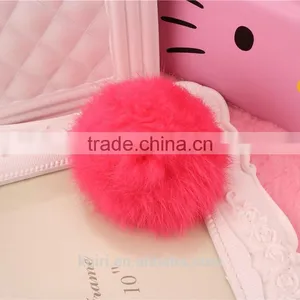 Accessories Fur Ball Hot Selling Genuine White Wholesale Rex Rabbit Fur Pom Poms thumbnail-5