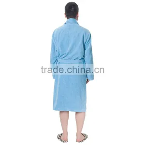 Mens Luxury Cotton Terry Bathrobe thumbnail-3
