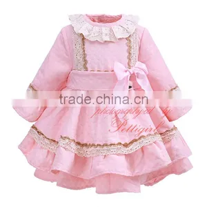Baby Girl Dresses Party Wear Pink Dress thumbnail-1