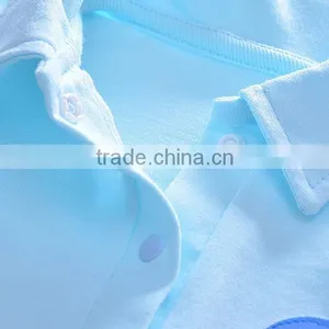 Factory Supply Plain Baby Body Suit 100% Cotton Baby Clothes Gown thumbnail-2