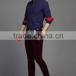 Wholesale Latest New Model Slim Fit Check Pattern Long Sleeve Man Shirt for China Supplier thumbnail-1